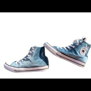 Crush Blue Velvet Like New Converse